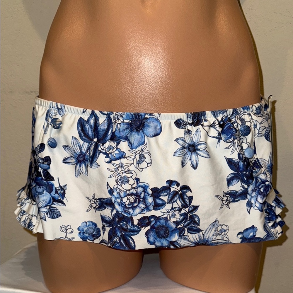 NWT Lucky Brand bikini skirted bottom swim skirt
